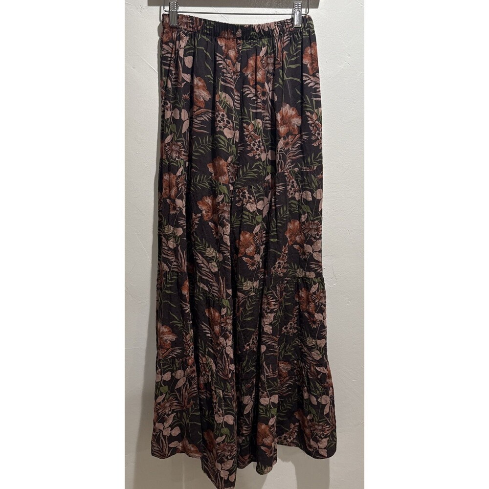 Natural Life Brown Floral Palazzo Pants Women's Size Medium - Picture 5 of 12